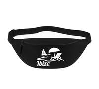 Huuraa Bauchtasche Ibiza Spanien Geschenk 2,5 Liter Black Crossbody Bag Ibiza Geschenkidee