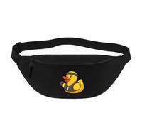 Huuraa Bauchtasche Quietscheente Fitness-Trainer Gummiente Coach 2,5 Liter Black Polyester Crossbody Bag Geschenkidee
