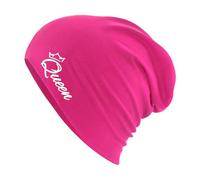 Huuraa Beanie Queen Krone Fuchsia One Size Baumwolle und Elasthan Mütze Geschenkidee