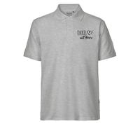 Huuraa Herren Polo Shirt Onkel mit Herz Geschenk