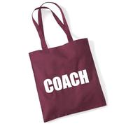 Huuraa Jutebeutel Coach Training 10 Liter Burgundy Baumwolle Tasche Geschenkidee