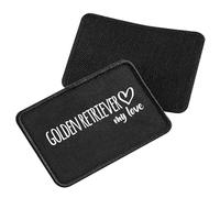 Huuraa Patch Golden Retriever My Love Geschenk Black für Mütze Golden Retriever Präsent