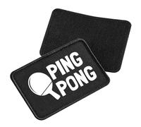 Huuraa Patch Ping Pong Tischtennis Geschenk Black für Mütze Ping Pong Präsent