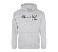 Huuraa Pullover New Zealand My Love Geschenk Größe L Heather Grey Vegan New Zealand Präsent