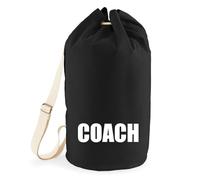 Huuraa Seesack Coach Training 20 Liter Black Baumwolle Rucksack Geschenkidee