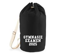 Huuraa Seesack Gymnasieexamen 2025 Abschluss Schweden 20 Liter Black Baumwolle Rucksack Geschenkidee