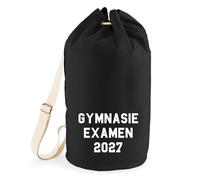 Huuraa Seesack Gymnasieexamen 2027 Abschluss Schweden 20 Liter Black Baumwolle Rucksack Geschenkidee