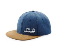 Huuraa Snapback Cap Frohe Weihnachten Weihnachtsmann Geschenk Denim Frohe Weihnachten Präsent