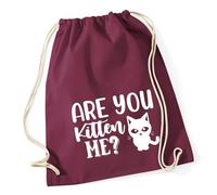 Huuraa Turnbeutel Are you kitten me Katze Geschenk
