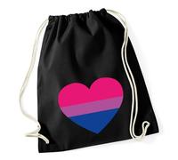 Huuraa Turnbeutel Bi*sexuell Pride Flagge LGBTQ Herz Geschenk