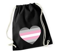 Huuraa Turnbeutel Demigirl Pride Flagge LGBTQ Herz Geschenk
