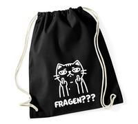 Huuraa Turnbeutel Fragen? grimmige Katze Geschenk