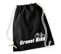 Huuraa Turnbeutel Gravel Bike Fahrrad 12 Liter Black Baumwolle Rucksack Geschenkidee