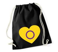 Huuraa Turnbeutel Intersex Pride Flagge LGBTQ Herz Geschenk