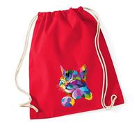 Huuraa Turnbeutel Katze Colorful Geschenk
