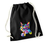 Huuraa Turnbeutel Katze Colorful Geschenk