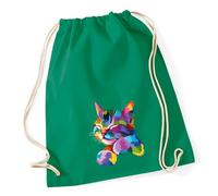 Huuraa Turnbeutel Katze Colorful Geschenk