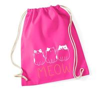 Huuraa Turnbeutel Katzen Meow Comic Geschenk