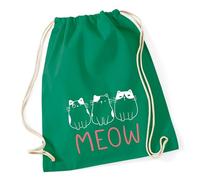 Huuraa Turnbeutel Katzen Meow Comic Geschenk