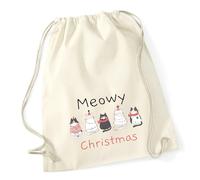 Huuraa Turnbeutel Meowy Christmas Katzen Geschenk