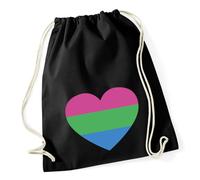 Huuraa Turnbeutel Polysexuell Pride Flagge LGBTQ Herz Geschenk