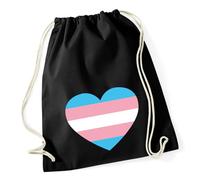 Huuraa Turnbeutel Trans Pride Flagge LGBTQ Herz Geschenk