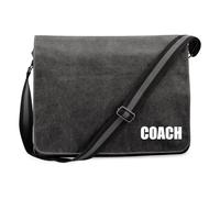 Huuraa Umhängetasche Coach Training 14 Liter Black Canvas Laptoptasche Geschenkidee