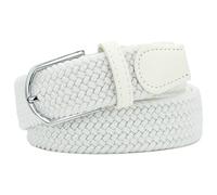 Huyfhksd Mehrfarbiger, elastischer, gewebter Golfgürtel für Damen und Herren, A-weiß, for Waist Size 44"-47"
