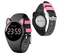 HUYVMAY Kinder Schrittzähler Uhr Fitness Tracker Ohne App/Handy, IP68 wasserdichte Digitale Armbanduhr Sportuhr mit Schrittzähler Kalorienzähler Distanzzähler Timer Wecker für Kinder Mädchen Jungen