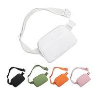 HVJCEZ Bauchtaschen für Damen und Herren, modische Hüfttasche, verstellbare Mini-Crossbody-Gürteltasche zum Laufen, Wandern und Reisen, Weiss/opulenter Garten, Small, Casual