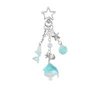 HVRFJXI Maritim Inspirierter Handgefertigter Schlüsselanhänger Aus Nachhaltigem Stein Ideal Für Taschen Rucksäcke Und Autodekorationen. Schlüsselanhänger Ozeanischen Stil