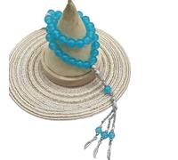 HVRFJXI Tasbih Muslime Gebetskette Islamisches 33 Charm Armband Mohammed Rosenkranz Armbänder Schmuck Geschenk für Frauen Männer Gebet Christ
