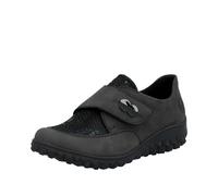 HWK Damen Halbschuhe anthrazit/schwarz-reptil/schwarz - Gr. - 41