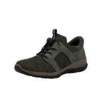 Slip-On Sneaker RIEKER "Ready2GO", Damen, Gr. 37, grün (moosgrün), Textil, Lederimitat, sportlich, Schuhe, Schlupfschuh, Halbschuh, Freizeitsneaker mit Schnellverschluss (92545255-37) moosgrün