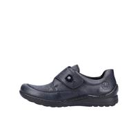 Klettschuh RIEKER Gr. 41, blau (nachtblau) Damen Schuhe Rieker mit dezentem Paisley-Muster (93896562-41)