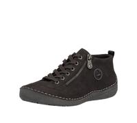 Schnürboots RIEKER, Damen, Gr. 38, braun, Lederimitat, Schuhe Schnürboots, Sneaker, Schnürschuh, Outdoorschuh mit Reißverschluss (33567004-38) braun