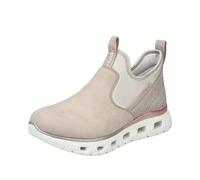 Schlupfboots RIEKER Gr. 39, beige Damen Schuhe Schlupfstiefeletten mit elastischem Schaft (30731825-39)