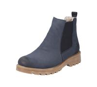 Rieker Damen Chelsea Boots 73250, Frauen Stiefeletten,Kurzstiefel,uebergangsschuhe,uebergangsstiefel,Schlupfstiefel,warm,blau (14),42 EU / 8 UK