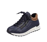 Rieker Damen Low-Top Sneaker N1400, Frauen Halbschuhe, lose Einlage,sportlich,straßenschuhe,Strassenschuhe,Sportschuhe,blau (14),38 EU / 5 UK