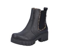 Rieker Damenschuhe Klassische Stiefeletten schwarz/braun/schwarz/schwarz schwarz/braun/schwarz/schwarz - Gr. - 38