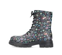 HWK Damen Stiefel schwarz-comic - Gr. - 36