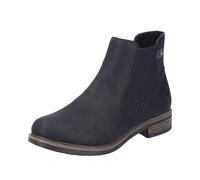 Rieker Damen Chelsea Boots 72254, Frauen Stiefeletten,Schlupfstiefel,flach,Stiefel,Bootee,Booties,halbstiefel,Kurzstiefel,schwarz (00),36 EU / 3.5 UK