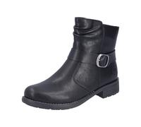Stiefelette RIEKER, Damen, Gr. 36, schwarz, Lederimitat, unifarben, Basic, Schuhe, Boots, Blockabsatz, mit Innenreißverschluss (99259110-36) schwarz
