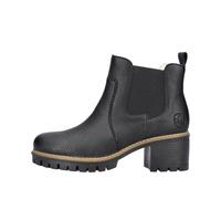 Rieker Damen Chelsea Boots Y8650, Frauen Stiefeletten,uebergangsstiefel,Schlupfstiefel,hoch,Stiefel,Bootee,Booties,schwarz (00),39 EU / 6 UK