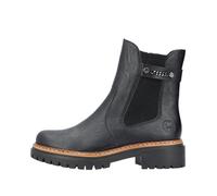 Chelseaboots RIEKER Gr. 39, schwarz Damen Schuhe Reißverschlussstiefeletten mit feiner Zierkette (35197205-39)