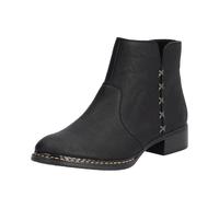 Rieker Stiefelette 73475 Damen knöchelhoch mit Reißverschluss Schwarz Gr. 41