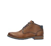 Schnürstiefelette RIEKER, Herren, Gr. 42, bunt (braun, dunkelblau), Leder, used, Schuhe, Business-Stiefelette, Schnürboots mit weicher Innensohle (81162439-42) braun, dunkelblau