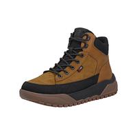 Schnürstiefelette RIEKER "Rieker Stiefelette Lederimitat", Damen, Gr. 44, braun, schwarz, Lederimitat, Schuhe Schnürstiefelette (37622309-44) braun, schwarz