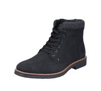 Rieker Herren Schnürstiefeletten 33640, Männer Stiefeletten,Chukka Boots,schnürboots,Boots,Stiefel,Bootee,Booties,schwarz (01),46 EU / 11 UK