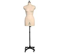 Weibliche Schaufensterpuppe Schneiderpuppe zum Nähen, Mannequin Body Torso Ständer auf Rädern, Schneiderpuppe für Damen, höhenverstellbar (Color : White, Size : M-Model 82) Interesting